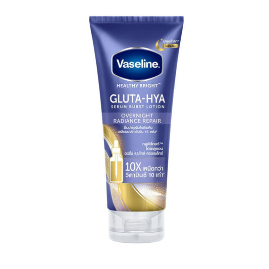 Vaseline Healthy Bright Gluta-Hya Serum Burst Lotion Overnight Radiance 300ml