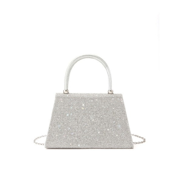 Luxury Rhinestone Silver Bag