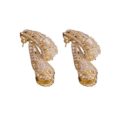 Sophisticated Zirconium Earrings