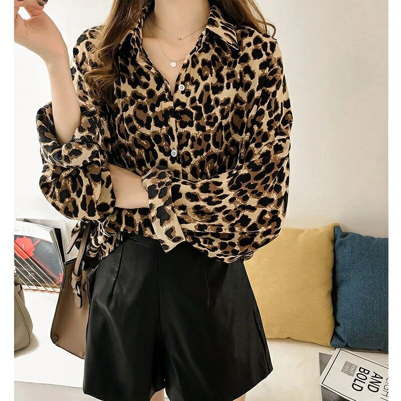 Leopard Loose Fitted Shirt