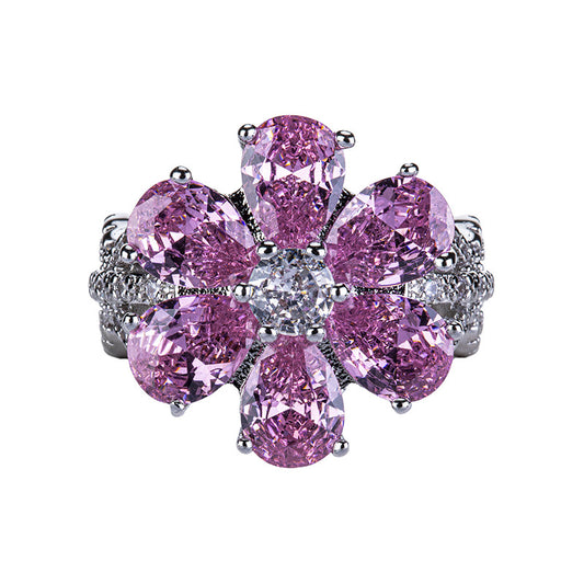 Fuchsia Zirconium Ring