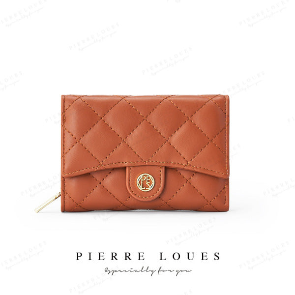 Pear Louis: Chanel-Style 3-Fold Wallet – Timeless Elegance in Compact Design