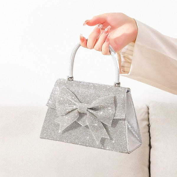 Luxury Rhinestone Silver Bag