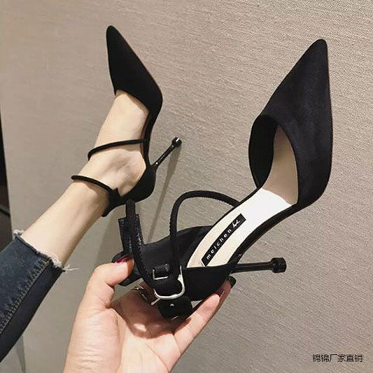 Pointy Toe 8 CM Belt Heels