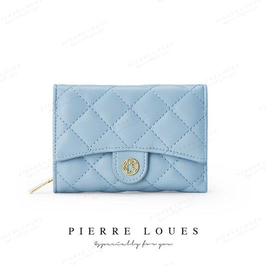 Pear Louis: Chanel-Style 3-Fold Wallet – Timeless Elegance in Compact Design